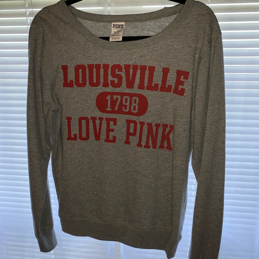 Victoria’s Secret PINK gray Louisville sweatshirt